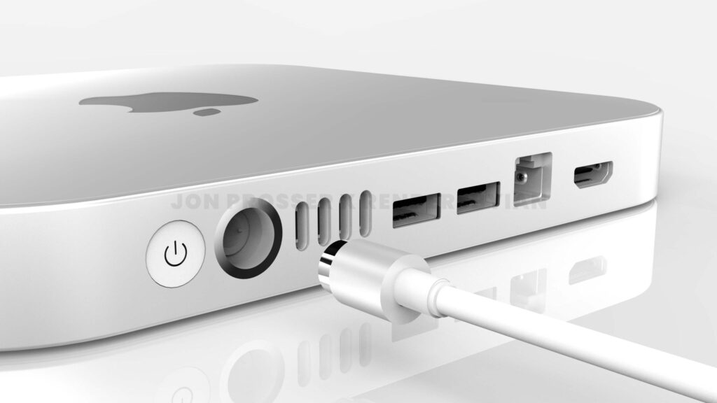 Apple prepararía un Mac mini con nuevo diseño y M1X 2 mac mini ports scaled 1