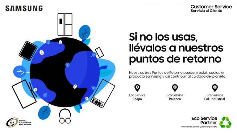 Samsung trae a México iniciativa para recolectar residuos electrónicos