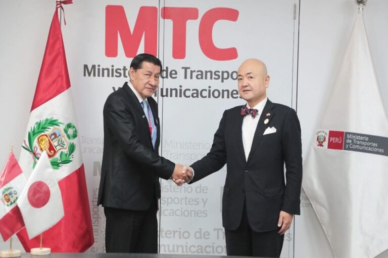 Perú | Fortalece gestiones de cooperación en Transportes y Comunicaciones con Japón