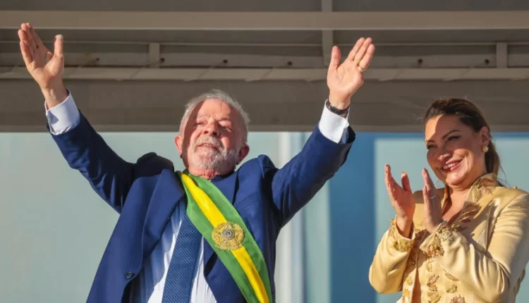 Lula e a primeira dama Janja, na cerimônia de posse. Foto: Ricardo Stuckert