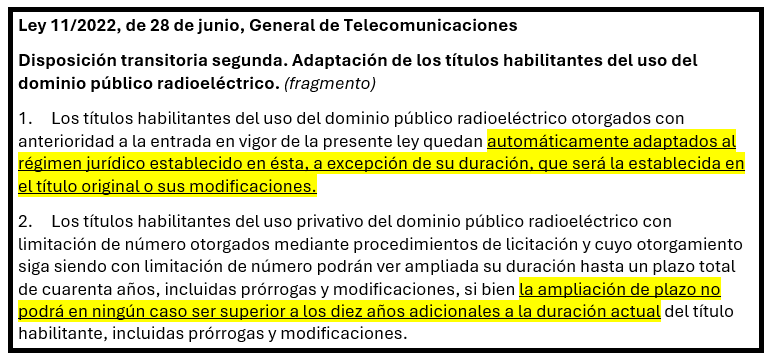 España extiende hasta 10 años concesiones de espectro para favorecer la inversión 1 ley telecom espana espectro