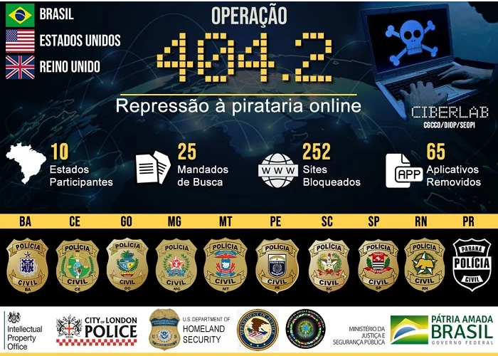 Justiça de SP eleva pena para 7,5 anos em caso de pirataria de IPTV 1 dplnews operacao404 mf26126